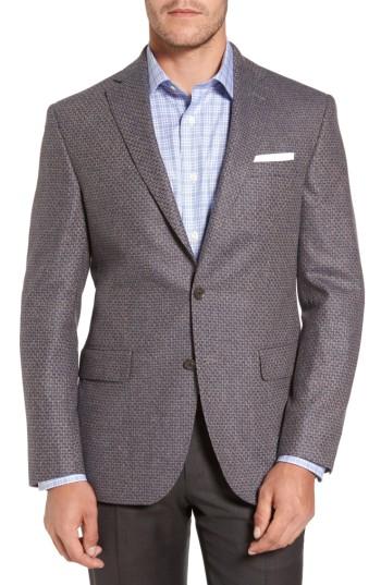 Men's David Donahue Connor Classic Fit Wool Sport Coat L - Beige