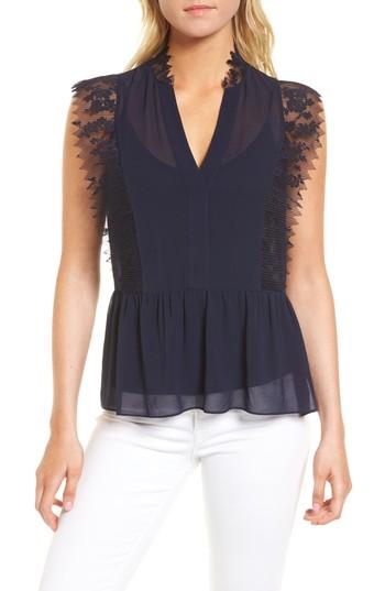 Women's Chelsea28 Lace Trim Top - Blue