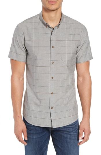Men's O'neill Gridlock Check Woven Shirt - Grey