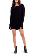 Women's True Religion Brand Jeans Dolman Sweater Dress - Black