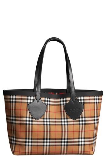 Burberry Giant Vintage Reversible Tote - Yellow