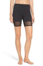 Women's Zella Mia High Waist Mesh Bike Shorts, Size - Black