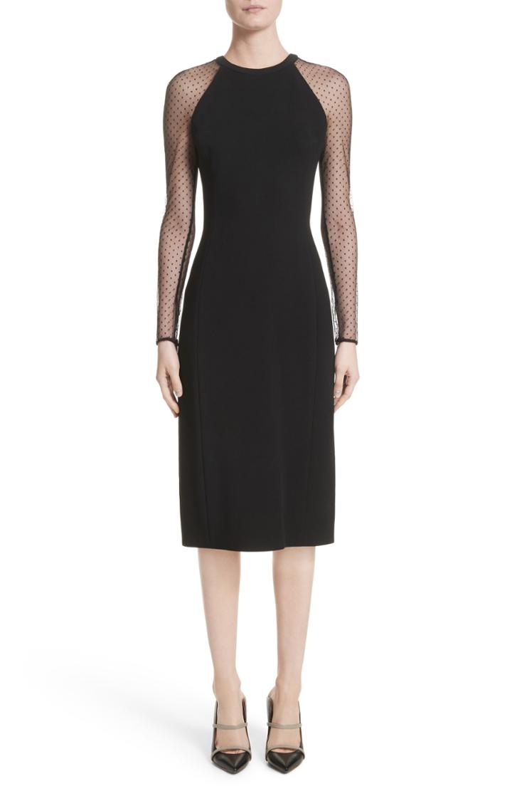 Women's Jason Wu Collection Swiss Dot Sleeve Dress