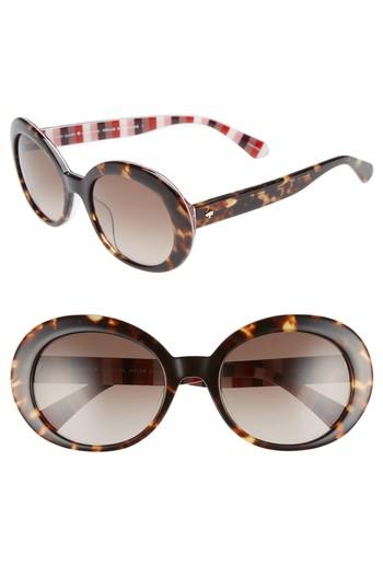 Women's Kate Spade New York Cindra 54mm Gradient Round Sunglasses -