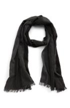 Men's John Varvatos Star Usa Ombre Cotton & Silk Scarf, Size - Black