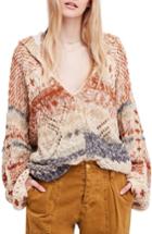 Women's Free People In My Arms Chunky Hooded Sweater - Beige