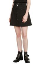 Women's Maje Jibrali Snap Mini Skirt - Black