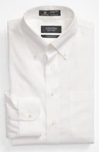 Men's Nordstrom Men's Shop Smartcare(tm) Traditional Fit Pinpoint Dress Shirt .5 32 - White