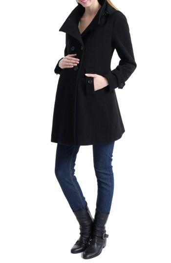 Women's Kimi And Kai 'penelope' Maternity Trench Coat - Black