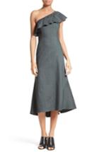 Women's A.l.c. Evangeline One-shoulder Dress - Black