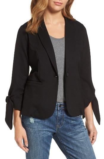 Women's Halogen Tie Sleeve Knit Jacket