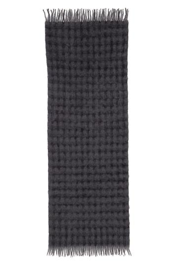 Women's Tricot Comme Des Garcons Checked Wool & Mohair Scarf, Size - Black