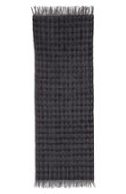 Women's Tricot Comme Des Garcons Checked Wool & Mohair Scarf, Size - Black