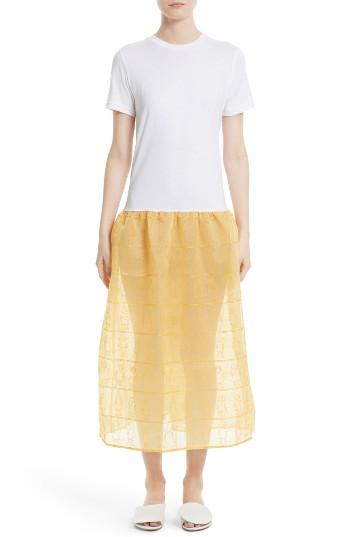 Women's Shrimps Marigold Embroidered Dress - White