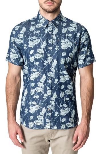 Men's 7 Diamonds Twist Of Faith Woven Shirt - Blue