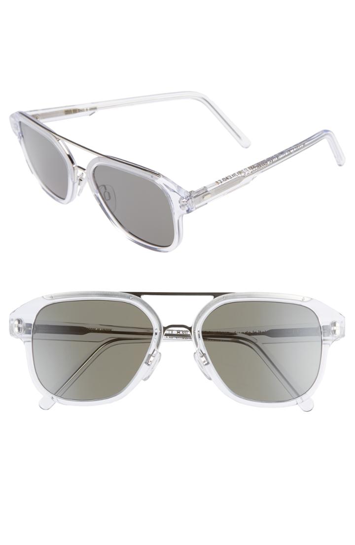 Men's Cutler And Gross 55mm Polarized Aviator Sunglasses -