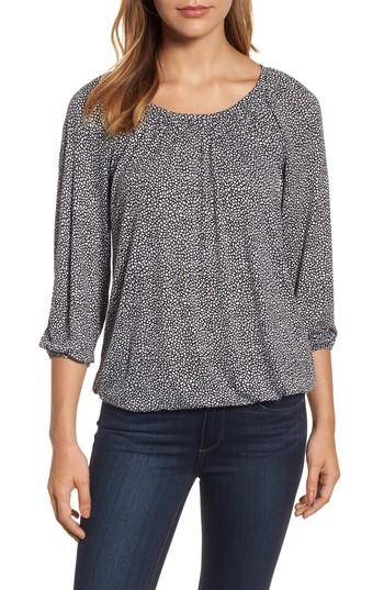 Women's Michael Michael Kors Giraffe Peasant Blouse - Metallic