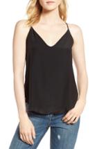 Women's Habitual Ella Split Back Silk Camisole - Black