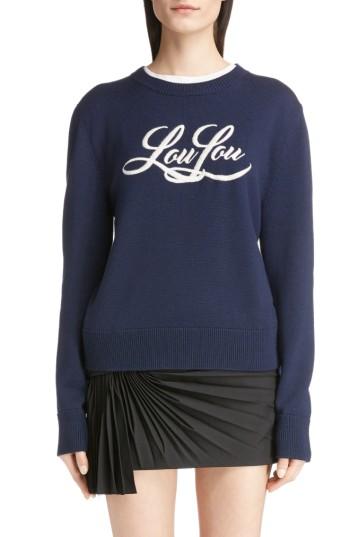 Women's Saint Laurent Loulou Knit Wool Sweater