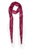Women's Fantasia Accessories Burnout Velvet Skinny Scarf