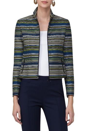 Women's Akris Punto Paracas Stripe Crop Jacket