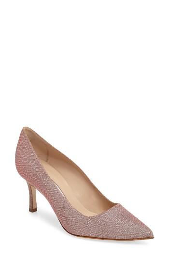 Women's Manolo Blahnik 'bb' Pump Us / 37eu - Beige