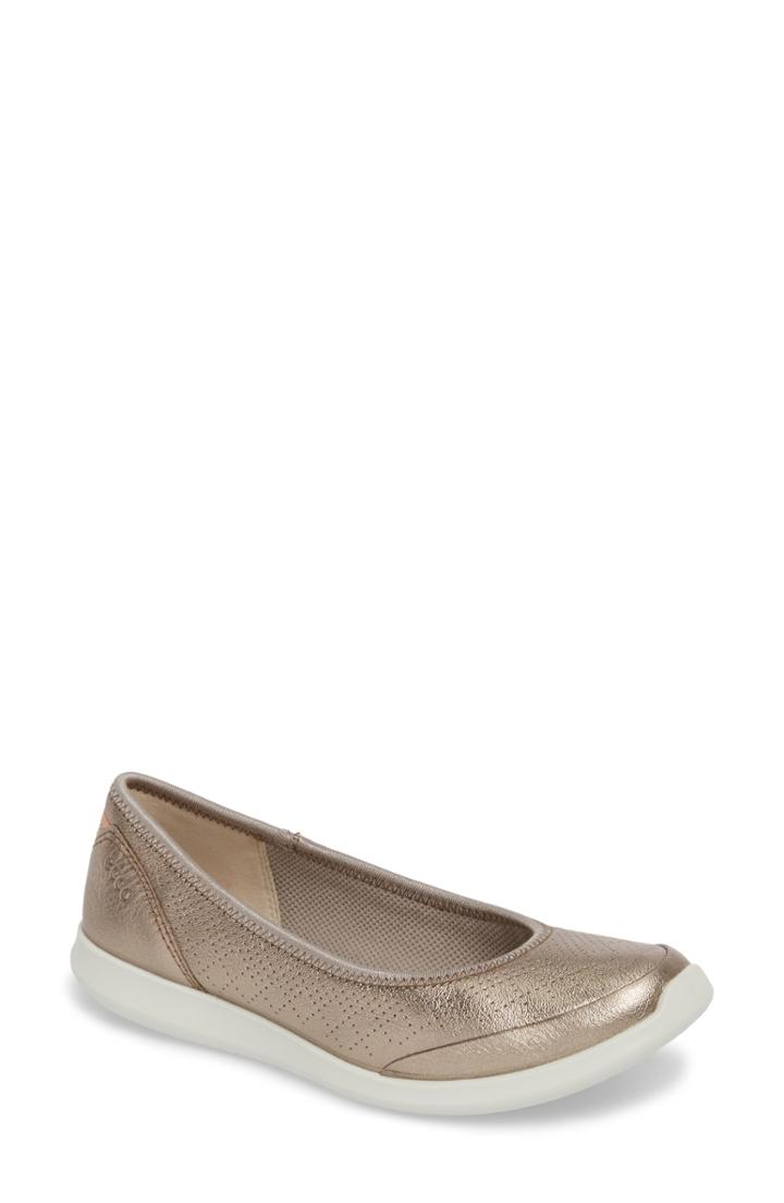 Women's Ecco Sense Ballerina Flat -8.5us / 39eu - Grey