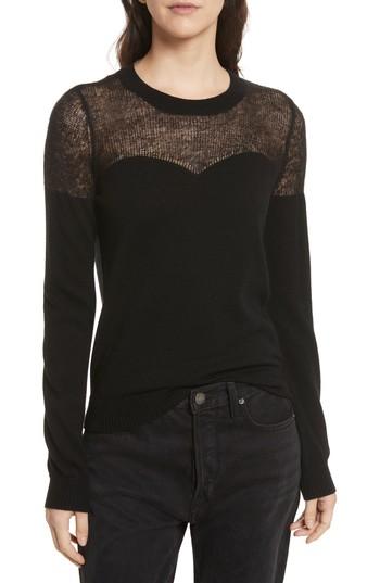 Women's Rebecca Minkoff Clarence Sweater, Size - Black