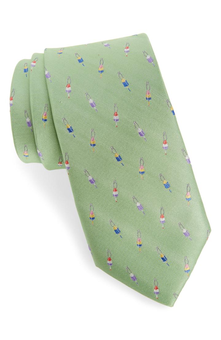 Men's Southern Tide Portsmouth Buoys Tie, Size - Green