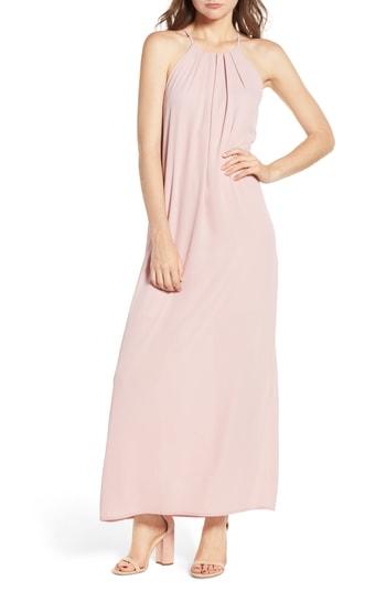 Women's Everly High Neck Maxi Dress - Pink