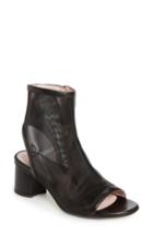 Women's Taryn Rose Paige Mesh Peeptoe Bootie M - Black