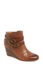 Women's Sofft 'oakes' Wedge Bootie M - Brown