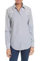 Women's Rag & Bone/jean Sahara Eyelet Cotton Shirt - Blue