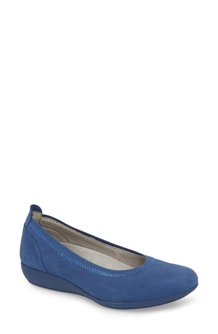 Women's Dansko Kristen Ballet Flat .5-7us / 37eu M - Blue