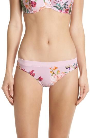 Women's Ted Baker London Serenity Floral Bikini Bottoms - Pink