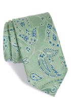 Men's John W. Nordstrom Paisley Silk Tie, Size - Green