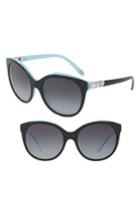Women's Tiffany 56mm Sunglasses - Black/ Blue Gradient
