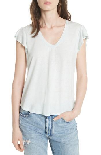Women's La Vie Rebecca Taylor Flutter Sleeve Tee - Blue