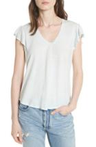 Women's La Vie Rebecca Taylor Flutter Sleeve Tee - Blue