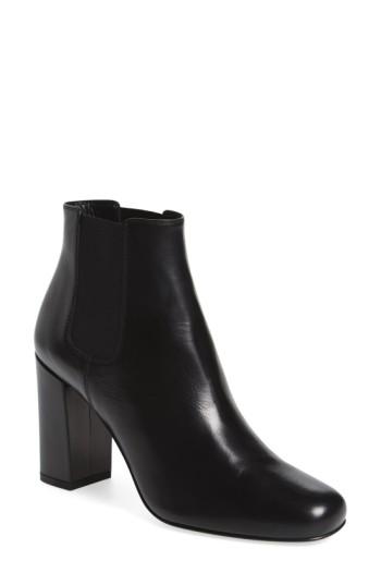 Women's Saint Laurent 'babies' Block Heel Chelsea Boot .5us / 40.5eu - Black