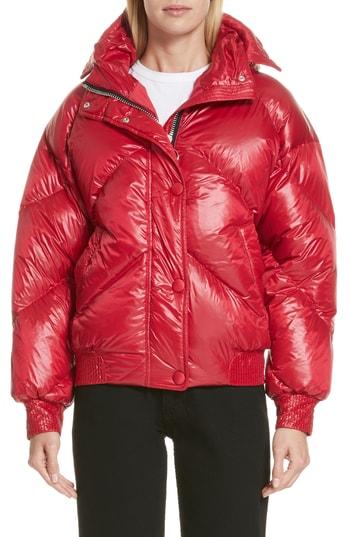 Women's Ienki Ienki Dunlope Hooded Down Puffer Coat - Red