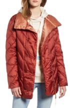 Women's Scotch & Soda Contrast Lining Puffer Coat - Red