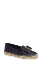 Women's Salvatore Ferragamo Sannio Bow Espadrille Flat C - Blue