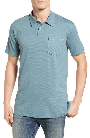 Men's Billabong Standard Issue Stripe Jersey Polo - Blue