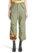 Women's Junya Watanabe Studded Graffiti Print Cargo Pants