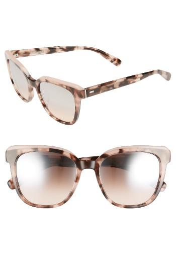 Women's Bobbi Brown The Bardot 53mm Gradient Sunglasses - Pink/ Havana