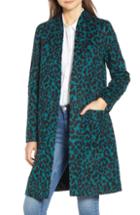 Women's Helene Berman Leopard Spot Coat - Blue