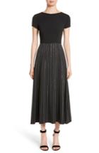 Women's St. John Collection Embellished Stretch Cady Dress - Black