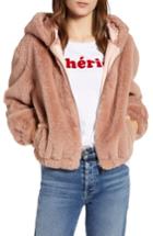 Women's French Connection Arabella Faux Shearling Jacket - Pink