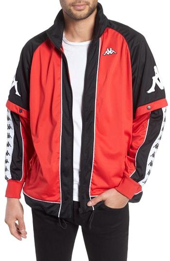Men's Kappa Big Bay Convertible Jacket - Red